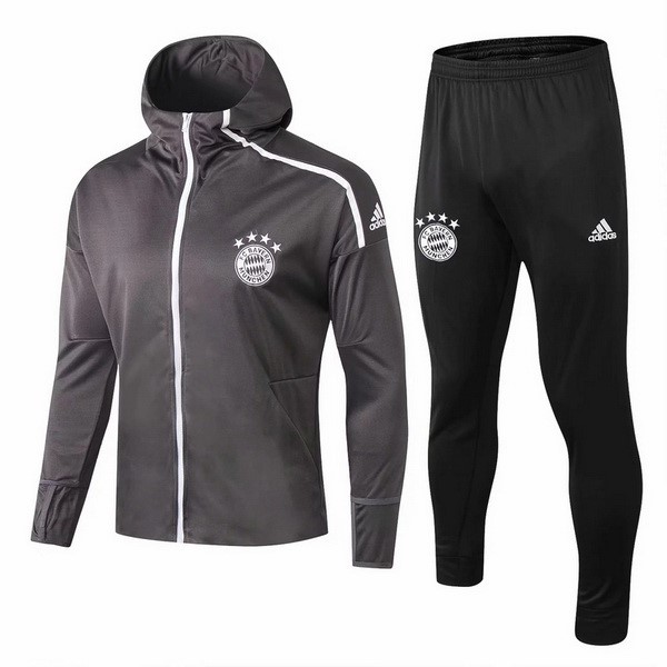 Survetement Football Bayern 2018-19 Gris Blanc